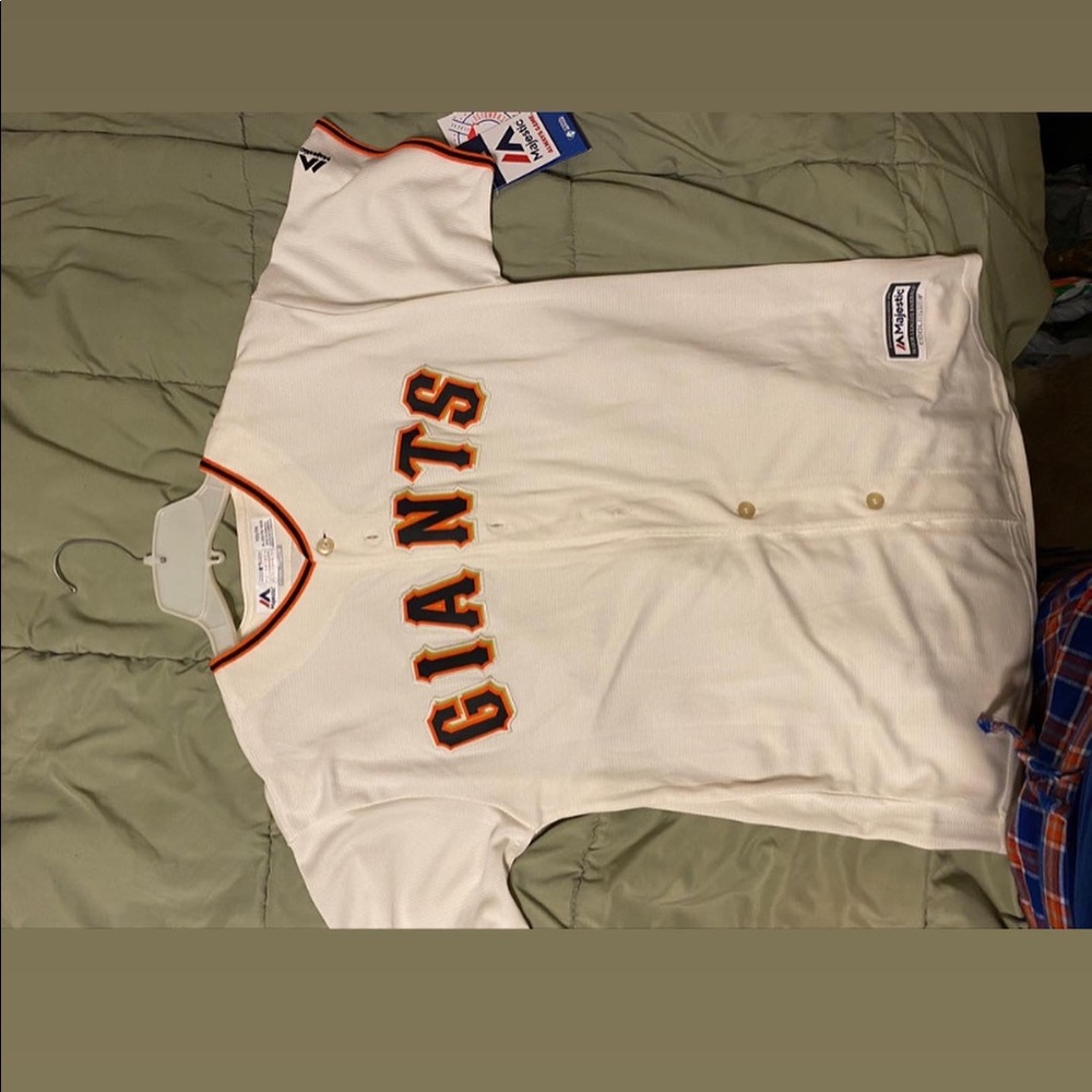 Youth XL San Francisco Giants Cream Blank Jersey
